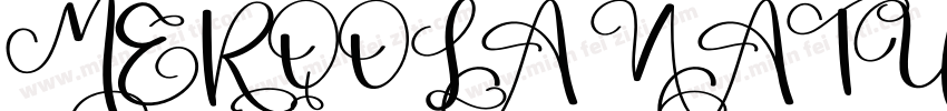 MERQOLA NATURE字体转换